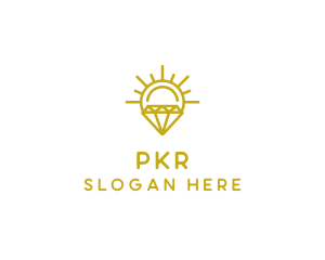 Luxury Sun Diamond logo design