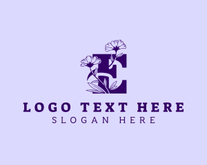 Floral - Beauty Marketing Letter E logo design