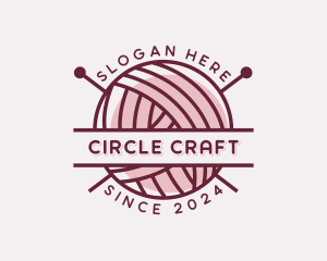 Yarn Textile Crochet logo design