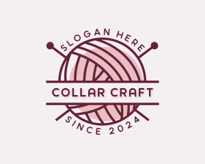 Yarn Textile Crochet logo design