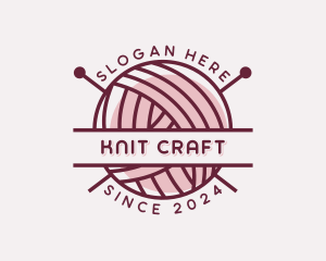 Yarn Textile Crochet logo design