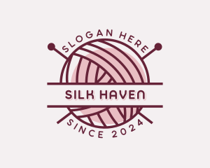 Yarn Textile Crochet logo design