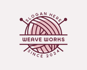 Yarn Textile Crochet logo design