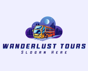 Bus Shuttle Transport logo design