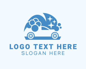 Detail - Blue Bubble Car Wash logo design