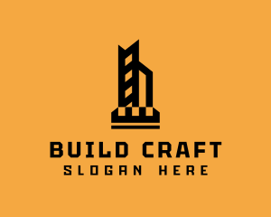 Skyscraper Hotel Building logo design