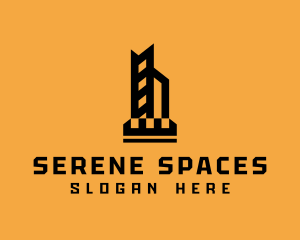 Skyscraper Hotel Building logo design