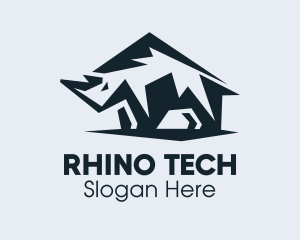 Rhino - Rhinoceros Rhino Horn logo design