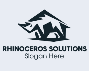 Rhinoceros Rhino Horn logo design