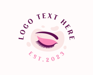 Eyelash Extension - Beauty Cosmetics Eyelashes logo design