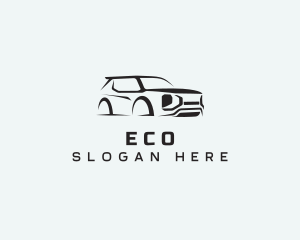 Rideshare - SUV Vehicle Driving logo design