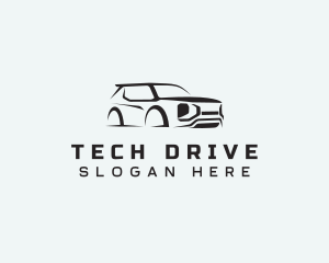 SUV Vehicle Driving logo design