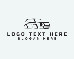 Rideshare - SUV Vehicle Driving logo design