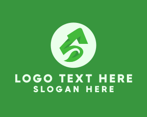 Vegan - Green Herbal Letter S logo design