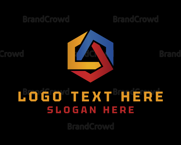 Hexagon Geometric Knot Logo