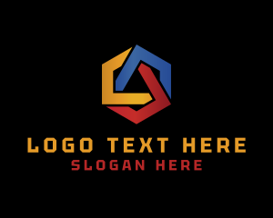 Media - Hexagon Geometric Knot logo design