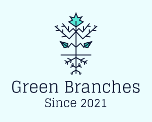 Branches - Leaf Winter Branches logo design