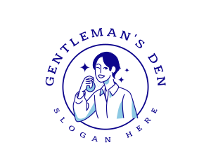 Stylish Male Perfume logo design