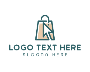 Ecommerce - Market Shopping Bag logo design