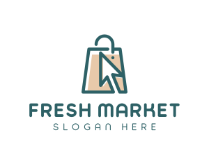 Market - Market Shopping Bag logo design