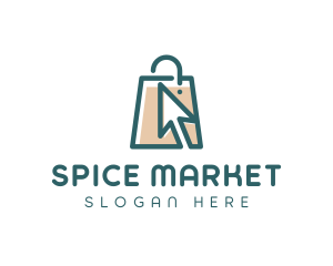 Market Shopping Bag logo design