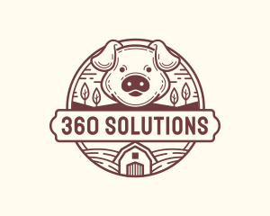 Livestock Pig Farm logo design