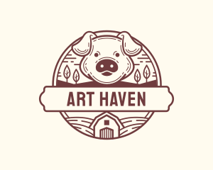 Livestock Pig Farm logo design