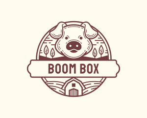 Livestock Pig Farm logo design