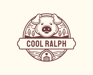 Livestock Pig Farm logo design