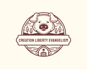 Livestock Pig Farm logo design