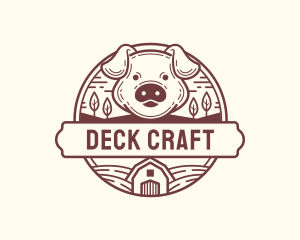 Livestock Pig Farm logo design