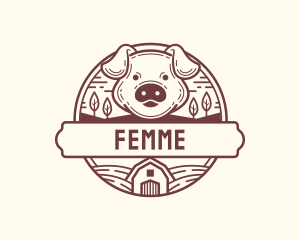 Livestock Pig Farm logo design