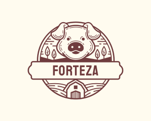 Livestock Pig Farm logo design