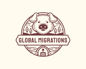 Livestock Pig Farm logo design