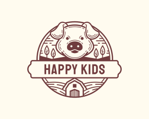 Livestock Pig Farm logo design