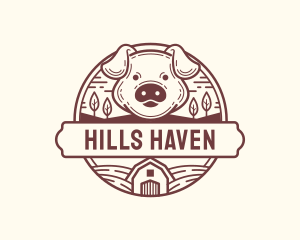 Livestock Pig Farm logo design