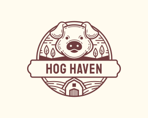 Hog - Livestock Pig Farm logo design