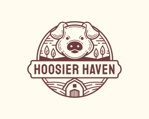 Livestock Pig Farm logo design