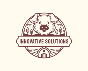 Livestock Pig Farm logo design