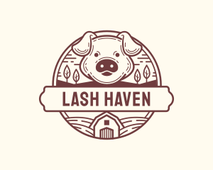 Livestock Pig Farm logo design