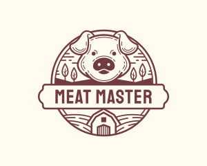 Livestock Pig Farm logo design