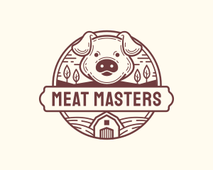 Livestock Pig Farm logo design