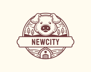 Livestock Pig Farm logo design