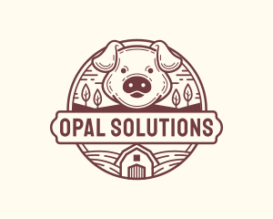 Livestock Pig Farm logo design