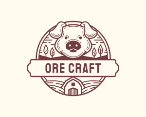 Livestock Pig Farm logo design