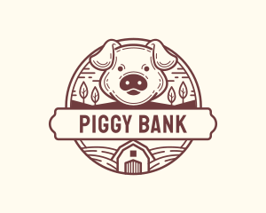 Piggy - Livestock Pig Farm logo design