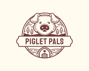 Piglet - Livestock Pig Farm logo design