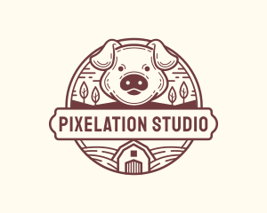 Livestock Pig Farm logo design