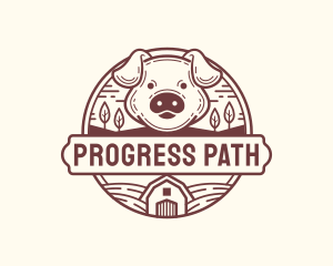 Livestock Pig Farm logo design