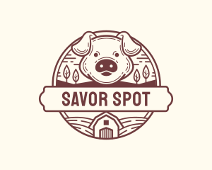 Livestock Pig Farm logo design